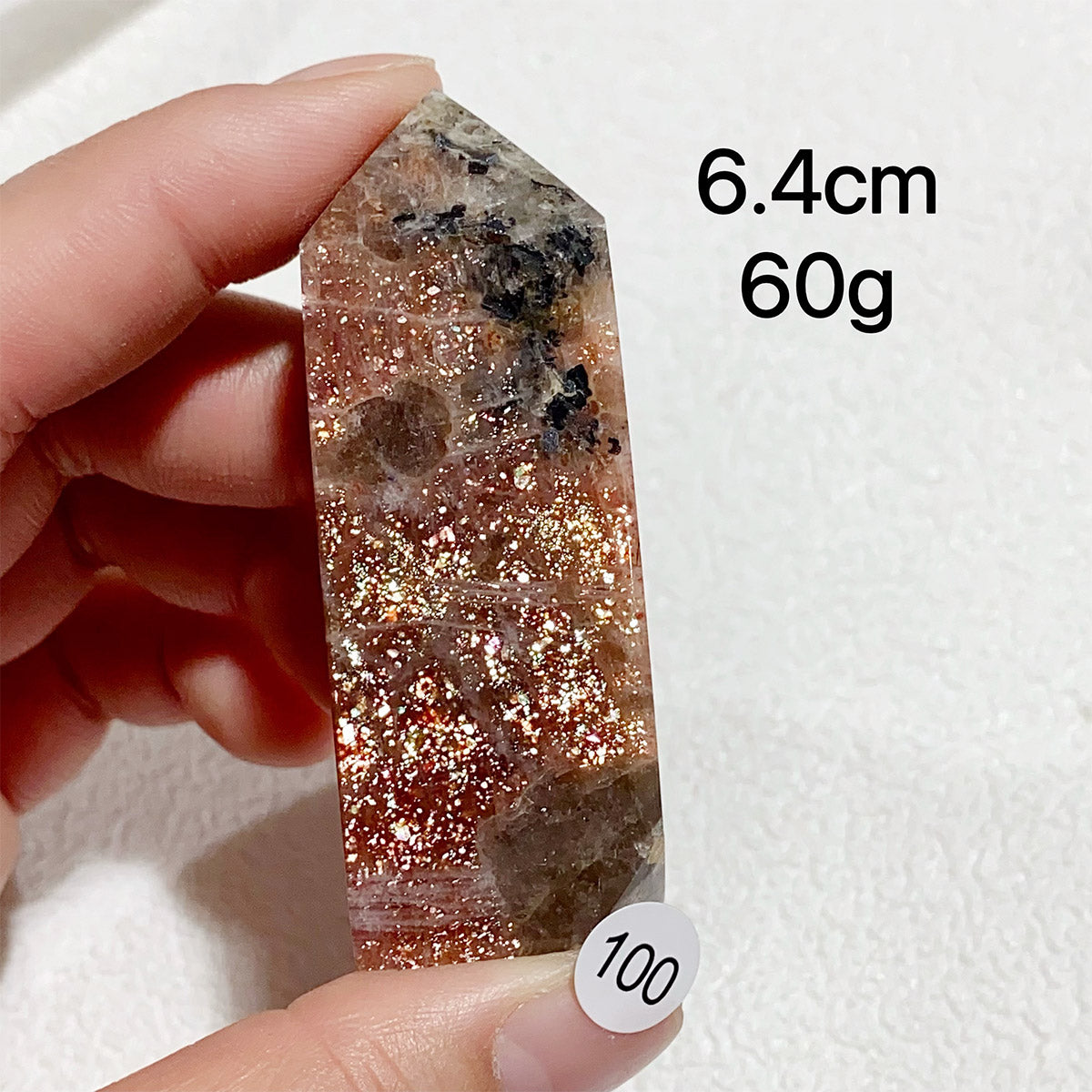 Natural Sunstone Crystal Tower