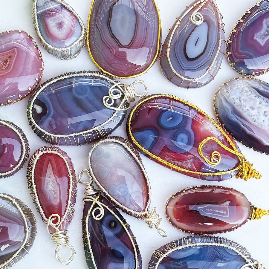 Pink Carnelian Pendant Diy Crystal Agate Necklace