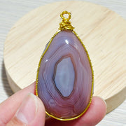 Pink Carnelian Pendant Diy Crystal Agate Necklace