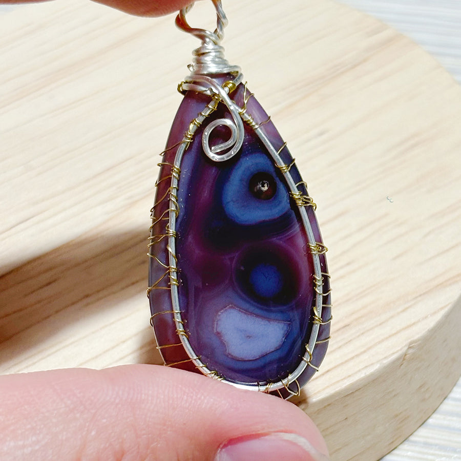 Pink Carnelian Pendant Diy Crystal Agate Necklace