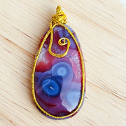Pink Carnelian Pendant Diy Crystal Agate Necklace
