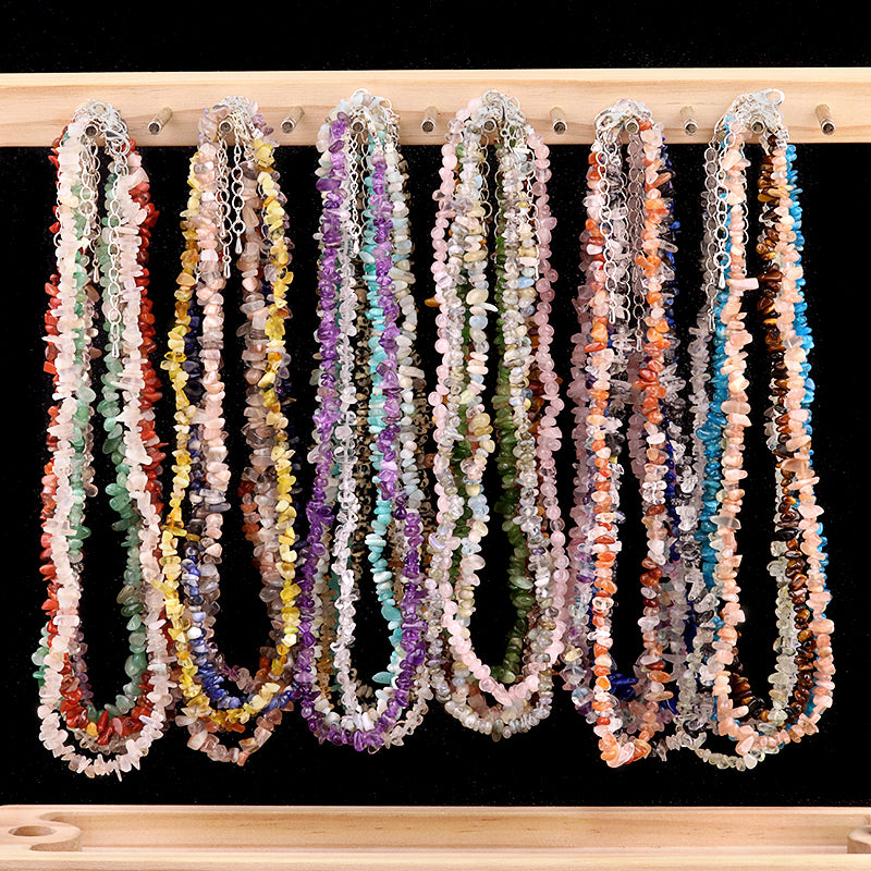 Crystal Chip Irregular Necklace