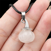 Load image into Gallery viewer, Natural Crystal, Halloween Witch Hat, Pumpkin Pendant