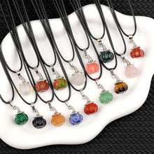 Load image into Gallery viewer, Natural Crystal, Halloween Witch Hat, Pumpkin Pendant