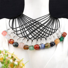 Load image into Gallery viewer, Natural Crystal, Halloween Witch Hat, Pumpkin Pendant