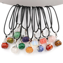 Load image into Gallery viewer, Natural Crystal, Halloween Witch Hat, Pumpkin Pendant