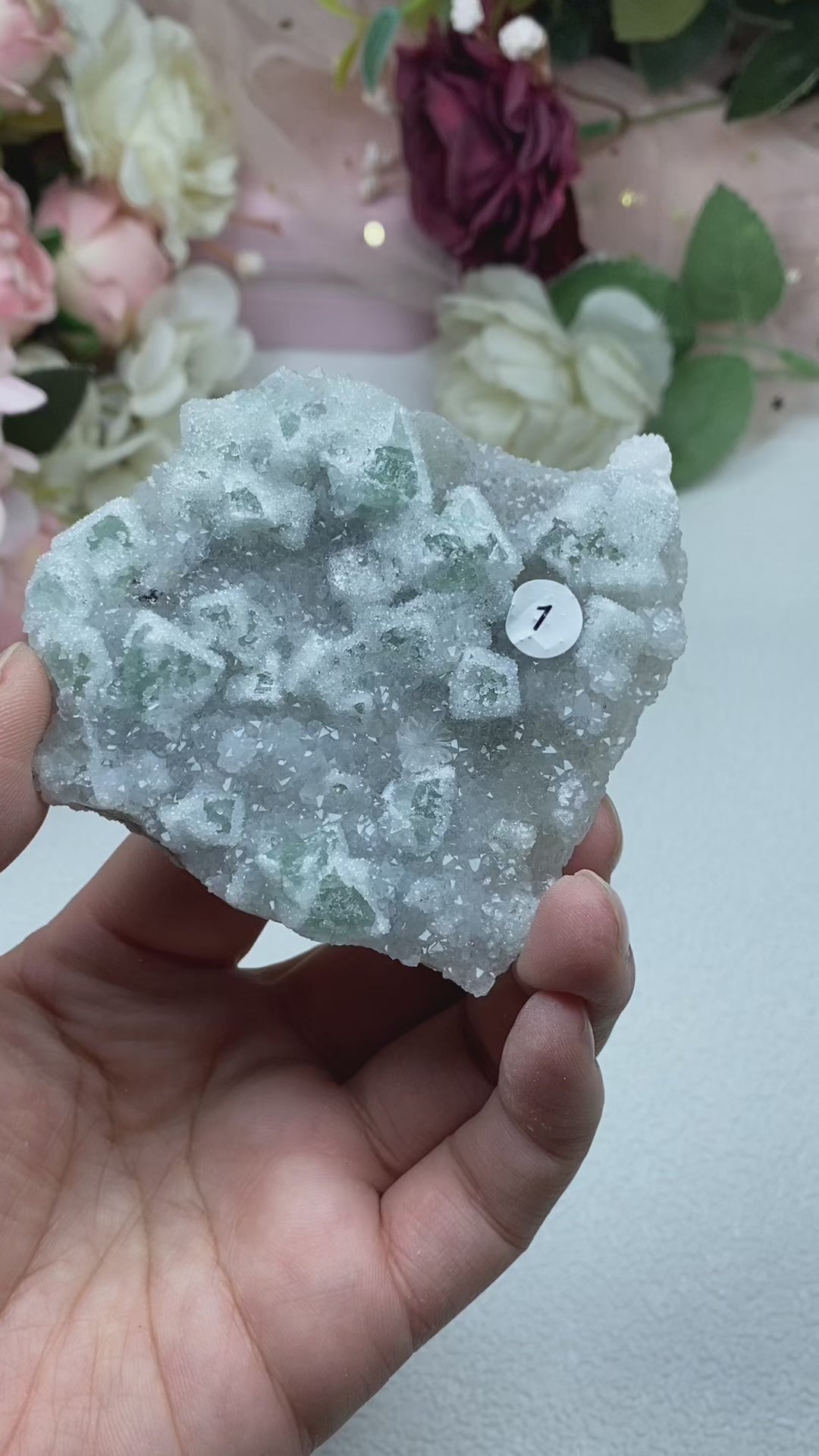 Candy Fluorite Crystal Mineral Specimen