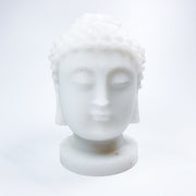 Obsidian and White Jade Buddha head