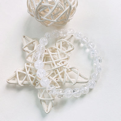 Cracked Clear Quartz Bracelet