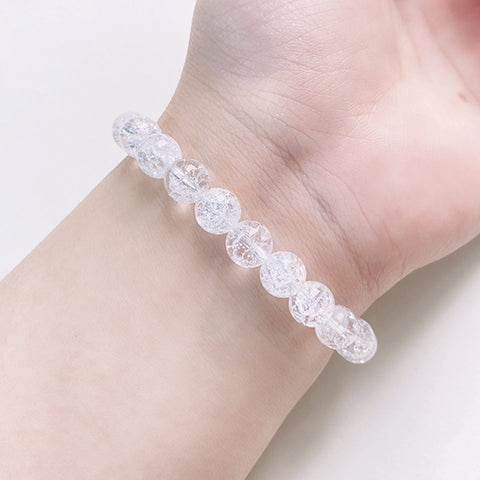 Cracked Clear Quartz Bracelet