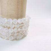 Cracked Clear Quartz Bracelet