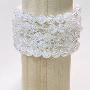 Cracked Clear Quartz Bracelet