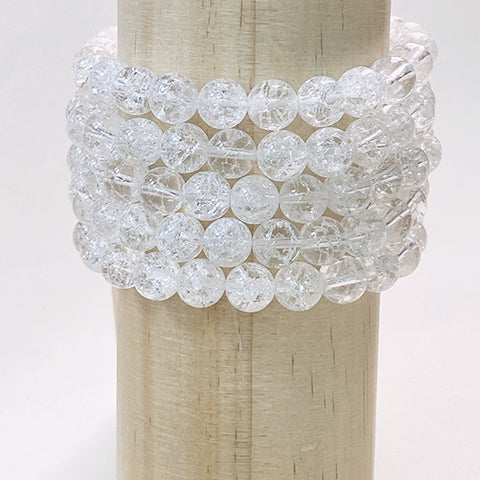 Cracked Clear Quartz Bracelet
