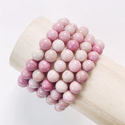 Pink Petrified wood Bracelet
