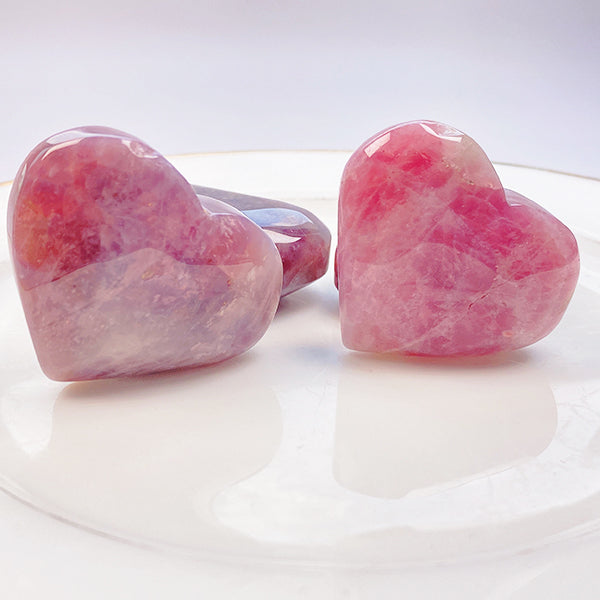 Beautiful Lavender Rose Quartz Heart