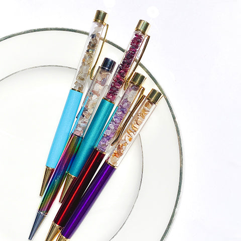 Crystal Chips Gemstone Pen