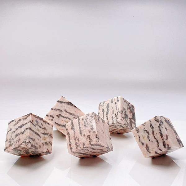 Beautiful Pink Zebra Cube
