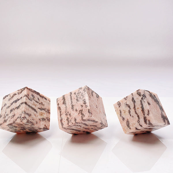 Beautiful Pink Zebra Cube