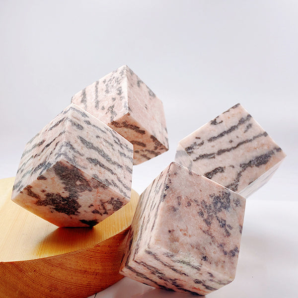 Beautiful Pink Zebra Cube