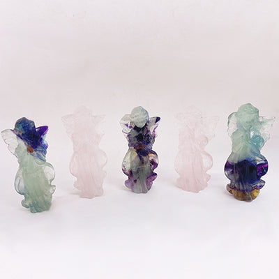 Rose Quartz/Fluorite Flower Fairy