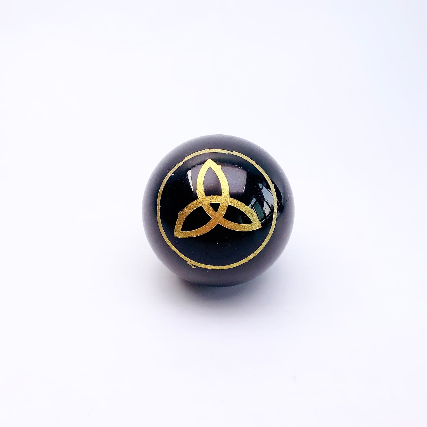 Beautiful Printed Obsidian Sphere