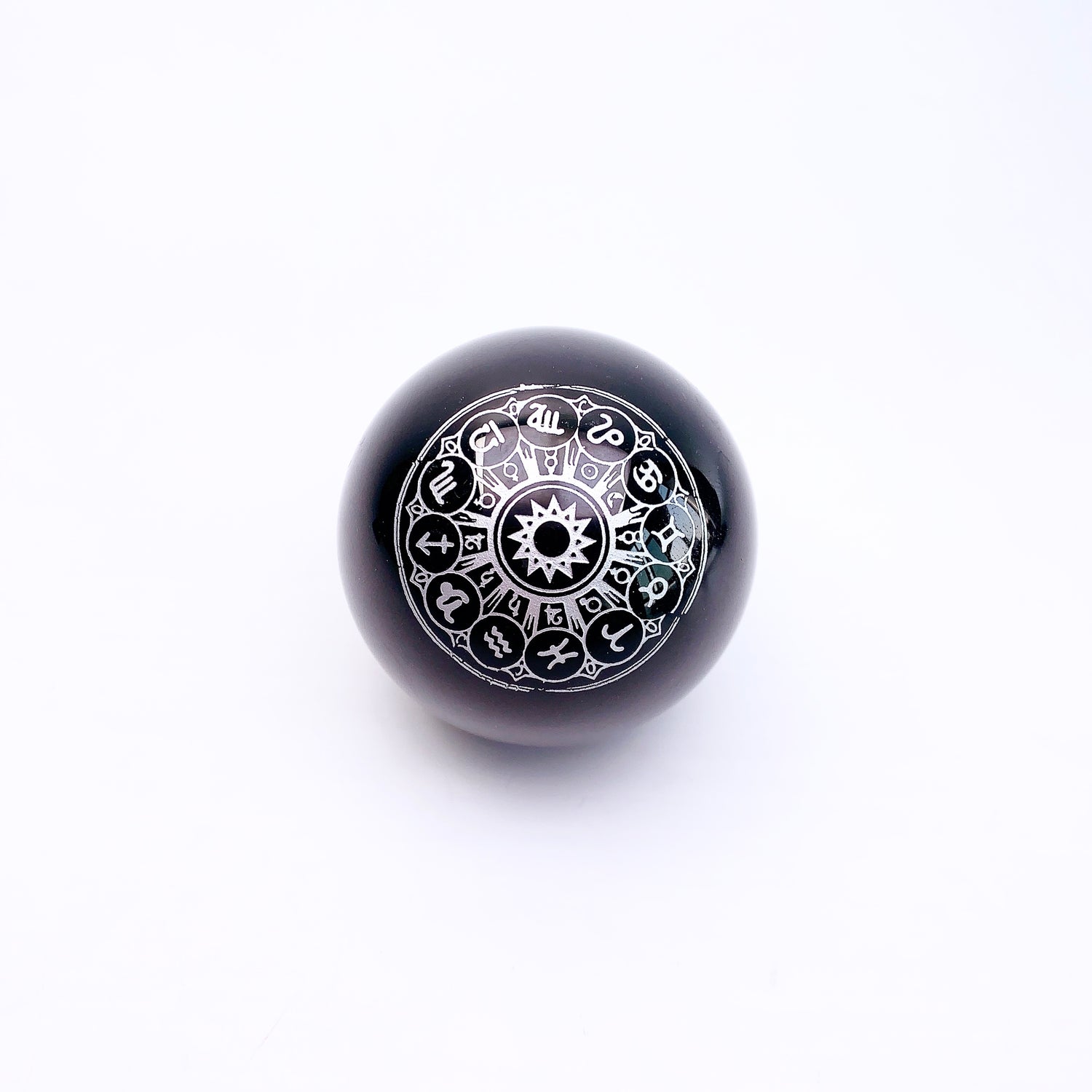 Beautiful Printed Obsidian Sphere