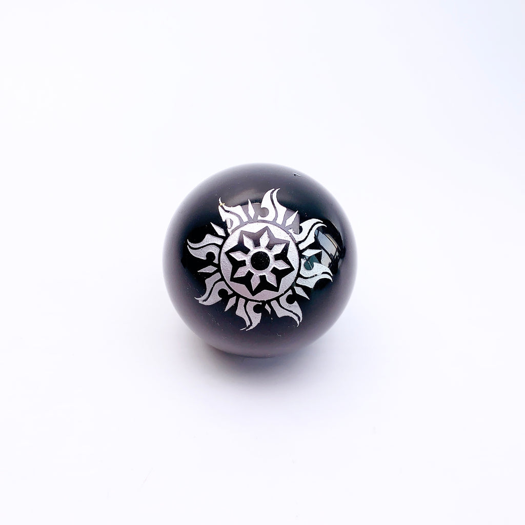 Beautiful Printed Obsidian Sphere