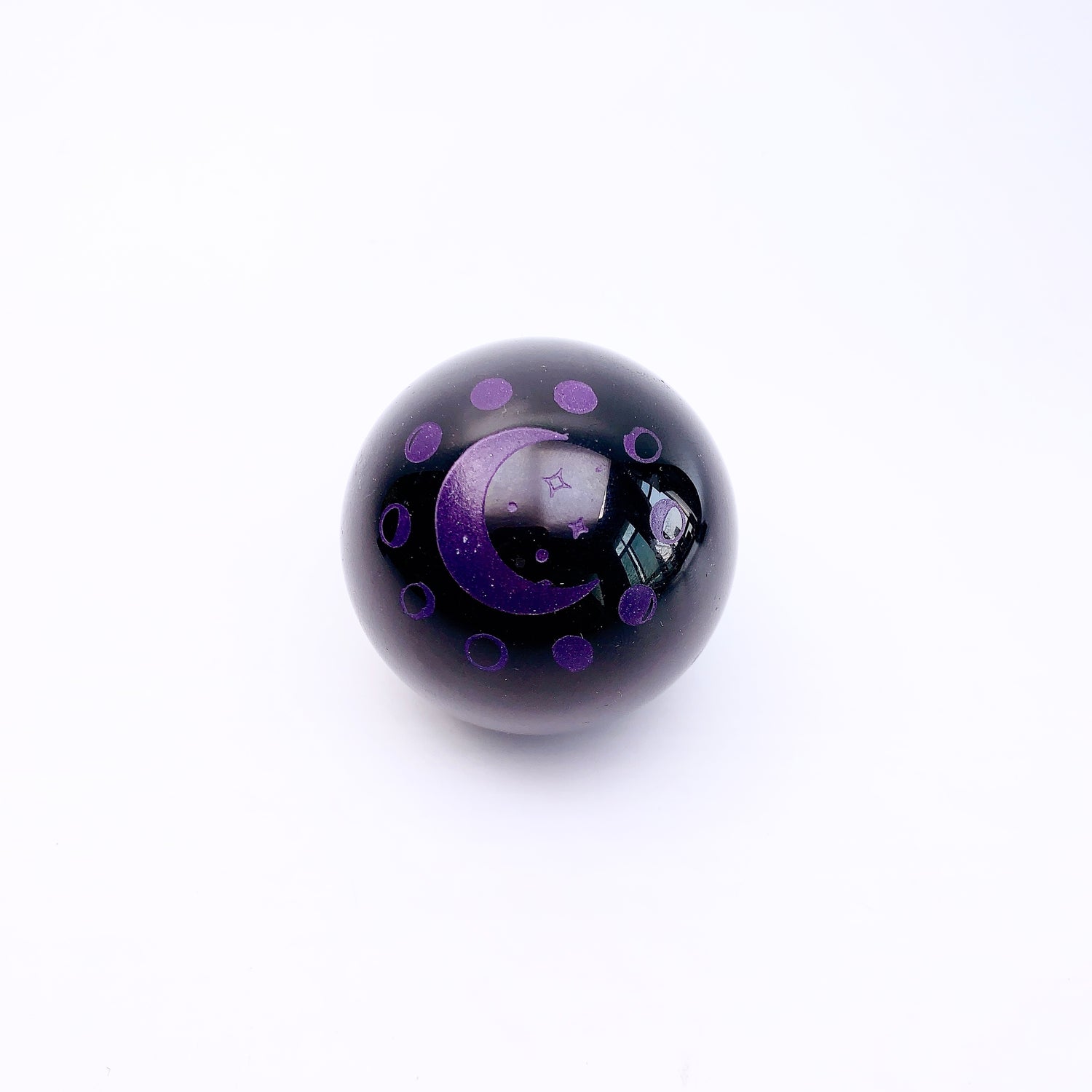 Beautiful Printed Obsidian Sphere