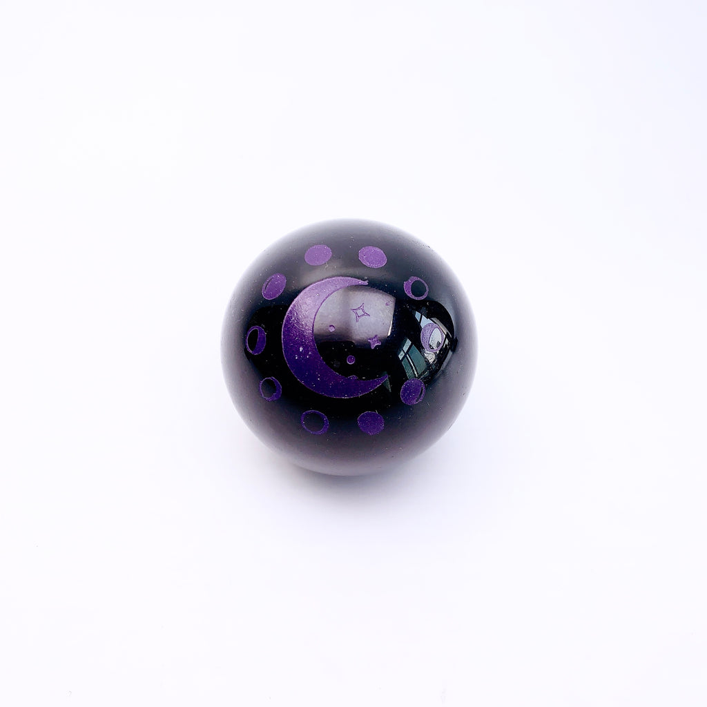 Beautiful Printed Obsidian Sphere