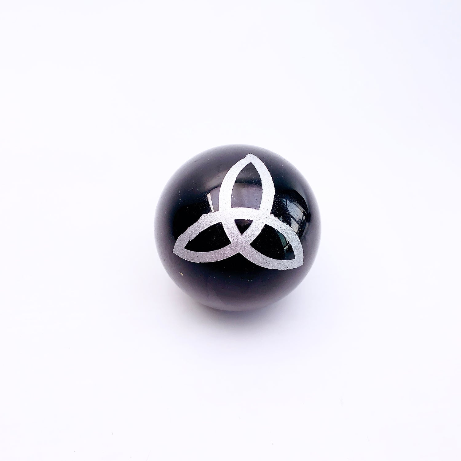 Beautiful Printed Obsidian Sphere