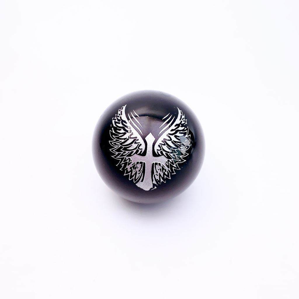 Beautiful Printed Obsidian Sphere