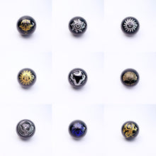 Load image into Gallery viewer, Beautiful Printed Obsidian Sphere