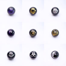 Load image into Gallery viewer, Beautiful Printed Obsidian Sphere