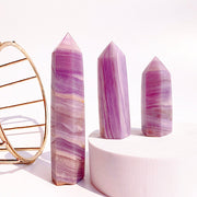 Natural Silk Fluorite Tower/Point