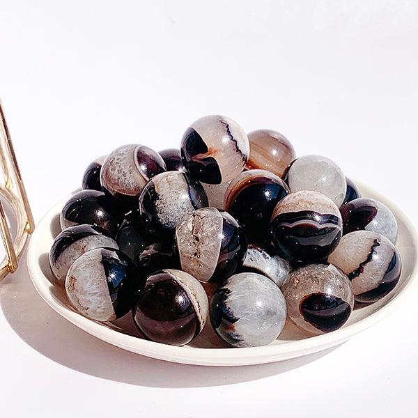 Natural Druzy Agate Small Size Sphere