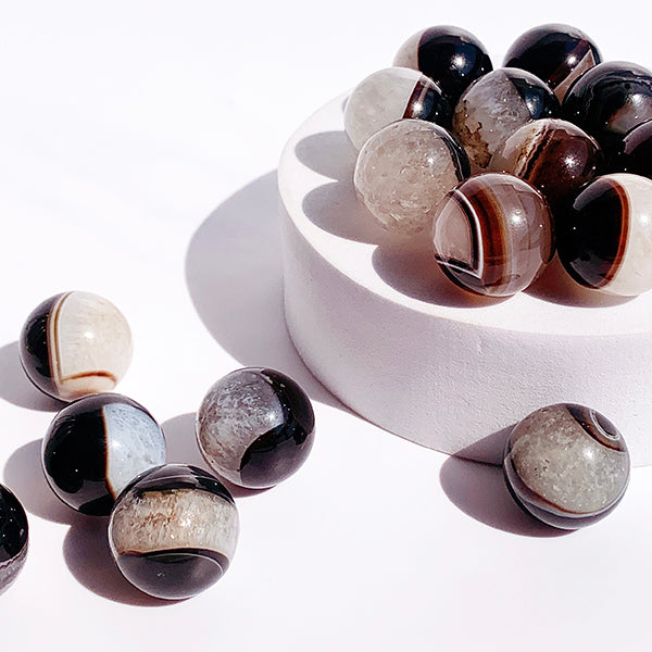 Natural Druzy Agate Small Size Sphere