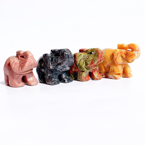 Different Material Elephant Carving Home Furnishing Articles