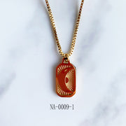 Stainless Steel  Pendant Sun Moon Necklace NA0009