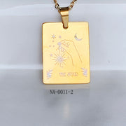 Stainless Steel Pendant Tarot Series Necklace NA0011