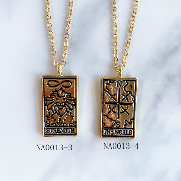 Stainless Steel  Pendant Tarot Series Necklace NA0013