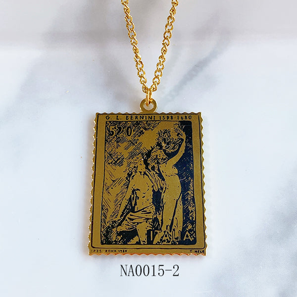 Stainless Steel Pendant Tarot Series Necklace NA0015