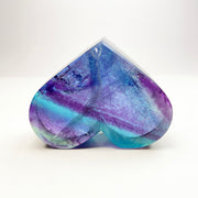 Natural Rainbow Fluorite Heart