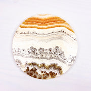 Natural Orange Calcite Disc