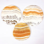 Natural Orange Calcite Disc