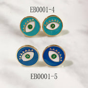 Alloy Evil Eyes Enamel Earring EB0001
