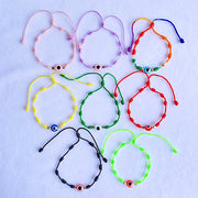 Resin  Evil Eyes Hand Knitting  Adjustable  Bracelet BC0014