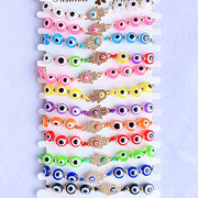 Resin  Evil Eyes  Zircon Bracelet BD0007