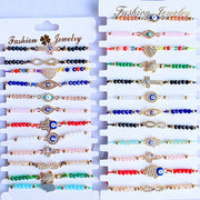 Resin  Evil Eyes  Zircon  Bracelet BD0008