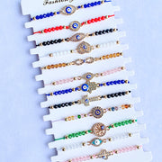 Resin  Evil Eyes  Zircon  Bracelet BD0010