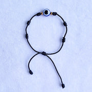 Resin  Evil Eyes Hand Knitting Bracelet BD0012